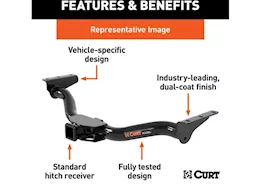 Curt Manufacturing 22-c chevrolet bolt euv class iii receiver hitch(2,000lb/300lb)