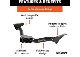 Curt Manufacturing 18-23 kona/19-23 kona electric/22-23 kona n 2000lb gtw/200lb tw class iii receiver hitch