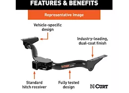 Curt Manufacturing 19-c volvo xc40/21-c xc40 recharge 600lb/4000lb concealed class iii receiver hitch