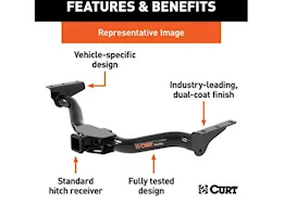 Curt Manufacturing 11-17 audi q5/15-c porsche macan(except s) concealed body class iii receiver hitch