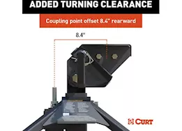 Curt Manufacturing (kit-16602+16040)crosswing 20,000lb fifth wheel w/bed protectors for 2 5/16in gooseneck