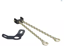 Curt Manufacturing Crosswing 5th wheel safety chain assembly w/gooseneck anchor plate