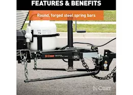 Curt Manufacturing 1000lb capacity round bar weight distribution hitch