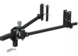 Curt Manufacturing Trutrack 2pt 8000-12000lb gtw trunnion weight distribution hitch w/2x sway control