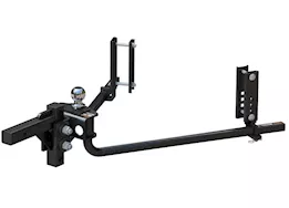 Curt Manufacturing Trutrack 2pt 5000lb-8000lb gtw 800lb tw weight distribution hitch w/2x sway contro | 17599