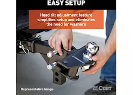 Curt Manufacturing Trutrack 2pt 5000lb-8000lb gtw 800lb tw weight distribution hitch w/2x sway contro | 17599