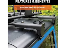 Curt Manufacturing 18-c wrangler/20-c gladiator roof rack crossbars 150lb capacity(2 pack)