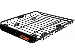 Curt Manufacturing 44in x 35in black steel roof rack cargo carrier