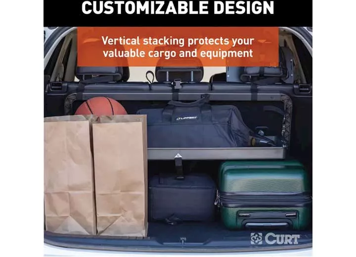 Curt Manufacturing Pakka cargo caddie seat back organizer tray 34in x 14in