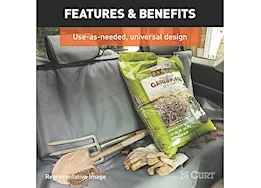 Curt Manufacturing Seat defender 58inx55in removable waterproof brown bench seat cover