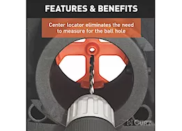 Curt Manufacturing Replacement double lock ezr center locator (fits 60611, 60619)