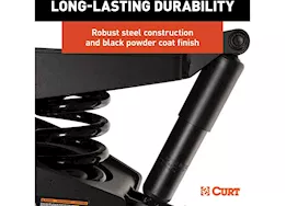 Curt Manufacturing Helux coil-spring 5th wheel pin box 4850lb pin weight 24000lb