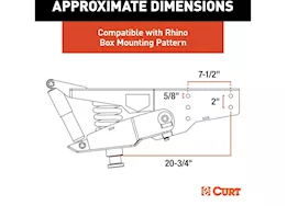 Curt Manufacturing Helux coil-spring 5th wheel pin box 4850lb pin weight 24000lb