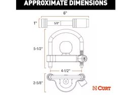 Curt Manufacturing Hitch & coupler lock set 2in/2-1/2in receivers 1-7/8in to 2-5/16in couplers