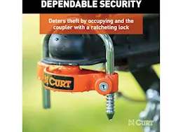 Curt Manufacturing Hitch & coupler lock set 2in/2-1/2in receivers 1-7/8in to 2-5/16in couplers