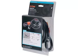 Curt Manufacturing Multi-use cable lock 6ft x 3/8in cable vinyl-coated braided steel