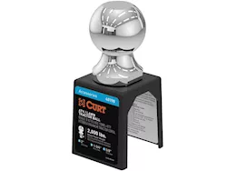 Curt Manufacturing 2 in atv tow ball - lawn tractor hitch ball 2,000lb chrome pkgd