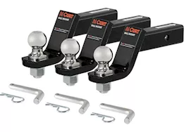 Curt Manufacturing (3 pack)4 in drop ball mount loaded w/2 in ball 7.5k & pin & clip