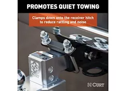 Curt Manufacturing Anti-rattle hitch clamp for 2in receiver hitches