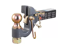 Curt Manufacturing Securelatch receiver-mount ball & pintle hitch (2in shank, 2 5/16in ball, 14k)