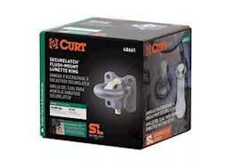 Curt Manufacturing Securelatch flush-mount lunette ring (60,000lb, 2 1/2in i.d.)