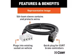 Curt Manufacturing 21-c palisade/telluride/22-c santa cruz brake control harness w/quick plug