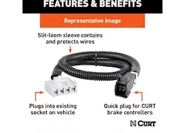 Curt Manufacturing 23-c mazda cx-50/24-c cx-90 brake control harness w/quick plug