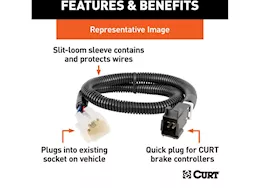 Curt Manufacturing 07-21 sprinter 2500/3500 brake control harness w/quick plug