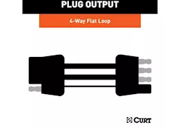 Curt Manufacturing 23-c f250/f350 w/o led taillights custom towed -vehicle rv wiring harness