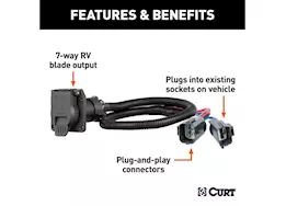 Curt Manufacturing 20-c f250/f350/f450 7 way rv blade socket