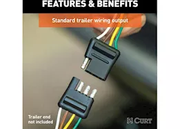 Curt Manufacturing 21-c f150 w/led taillights&backup sensors&onboard scale t-connector w/4way flat output