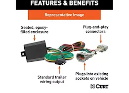 Curt Manufacturing 21-c camry/2020 camry hybrid se custom vehicle-to-trailer wiring harness