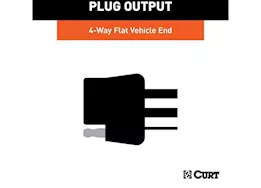 Curt Manufacturing 19-c vw jetta custom vehicle-to-trailer wiring w/4way flat