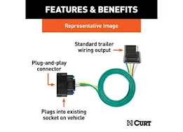 Curt Manufacturing 25-c enclave/24-c traverse (except limited) custom vehicle-to-trailer wiring harness