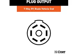 Curt Manufacturing 24-c ranger custom wiring harness w/7way rv blade output