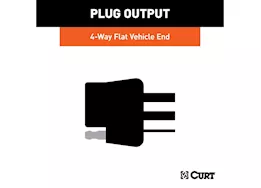 Curt Manufacturing 15-c transit 350hd dual rear wheels vehicle-to-trailer wiring harness