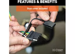 Curt Manufacturing 23-c solterra/toyota bz4x vehicle-to-trailer wiring harness