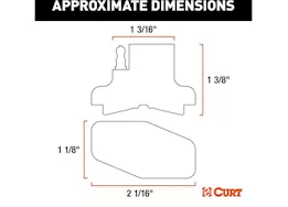 Curt Manufacturing 4-way flat magnetic connector adapter