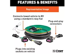 Curt Manufacturing 13-18 ram 2500/3500 custom towed-vehicle rv wiring harness