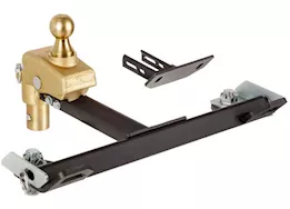 Curt Manufacturing Rockerball multi-fit oem puck system gooseneck ball w/4in offset