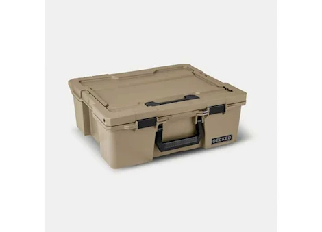 Decked LLC D-CO CASE HALFRACK 32 INC TWO CASE DIVIDERS TAN WITH BLACK LATCHES