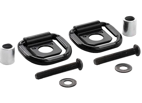 Decked LLC CARGO TIE DOWNS D-RINGS (SET OF TWO) BLACK