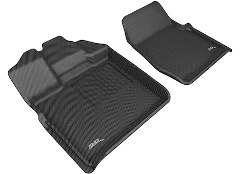 3D Mats 15-C F150 REGULAR CAB BENCH SEAT KAGU FLOORLINER ROW 1 BLACK (VINYL FLOOR)