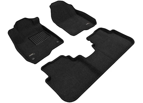 3D Mats 23-C HONDA CR-V ELEGANT FLOORLINER ROW 1 & 2 BLACK