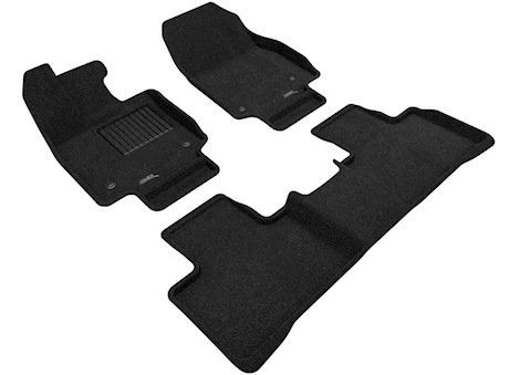 3D Mats 23-C LEXUS RX ELEGANT FLOORLINER ROW 1 & 2 BLACK