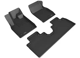 3D Mats 21-c mustang mach-e black kagu 1st row 2nd row 3pc