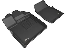 3D Mats 15-c f150 regular cab bench seat kagu floorliner row 1 black (vinyl floor)
