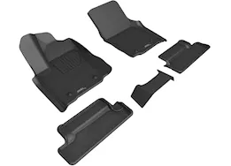 3D Mats 24-24 tacoma xtracab kagu floorliner row 1 and 2 black