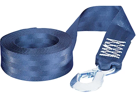 Draw-Tite WINCH STRAP W/HOOK 2IN X 20FT BLUE