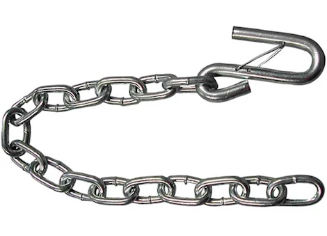Draw-Tite Safety chain - w latch s-hook (1) 1/4in x 24in grade 30, 5,000 lbs - bulk Main Image